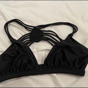 Black bikini triangle top